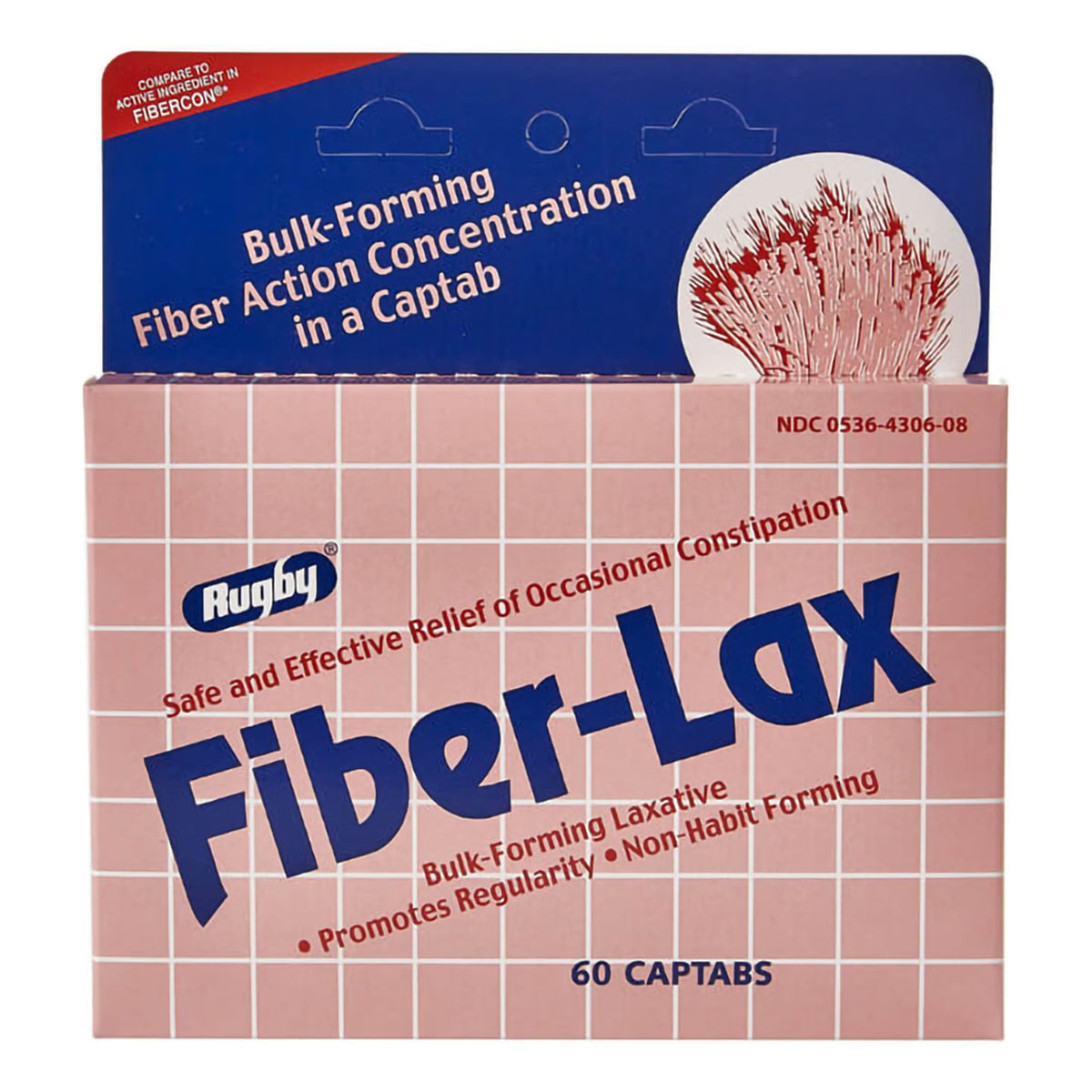 Fiber-Lax Calcium Polycarbophil Laxative, EA/1