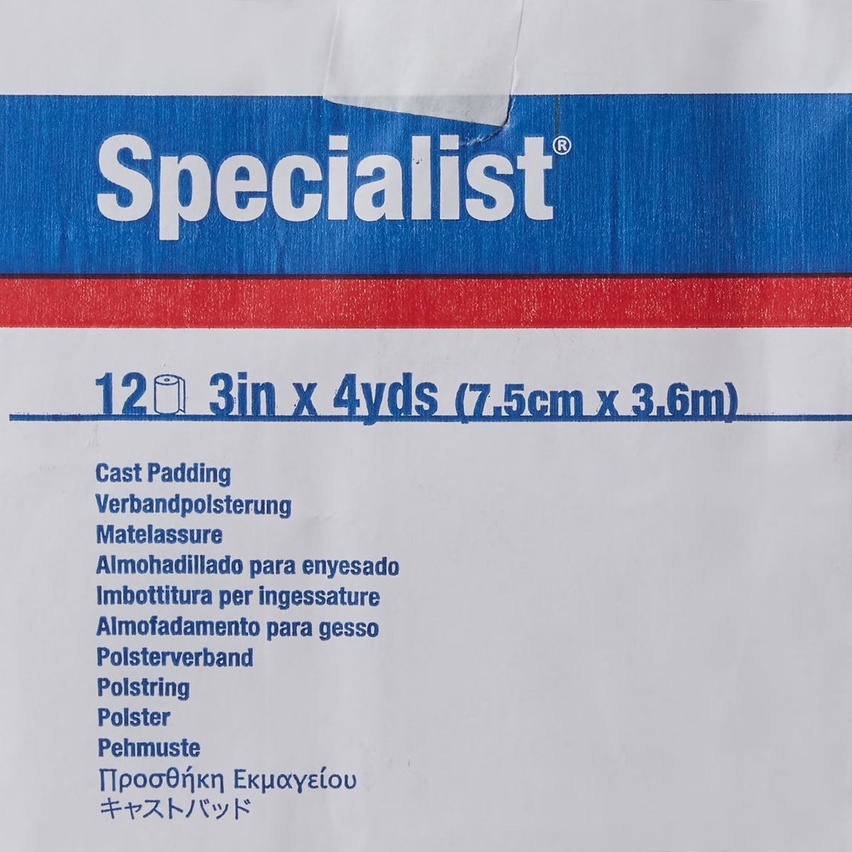 Specialist® White Cotton / Rayon Undercast Cast Padding, 3 Inch x 4 Yard