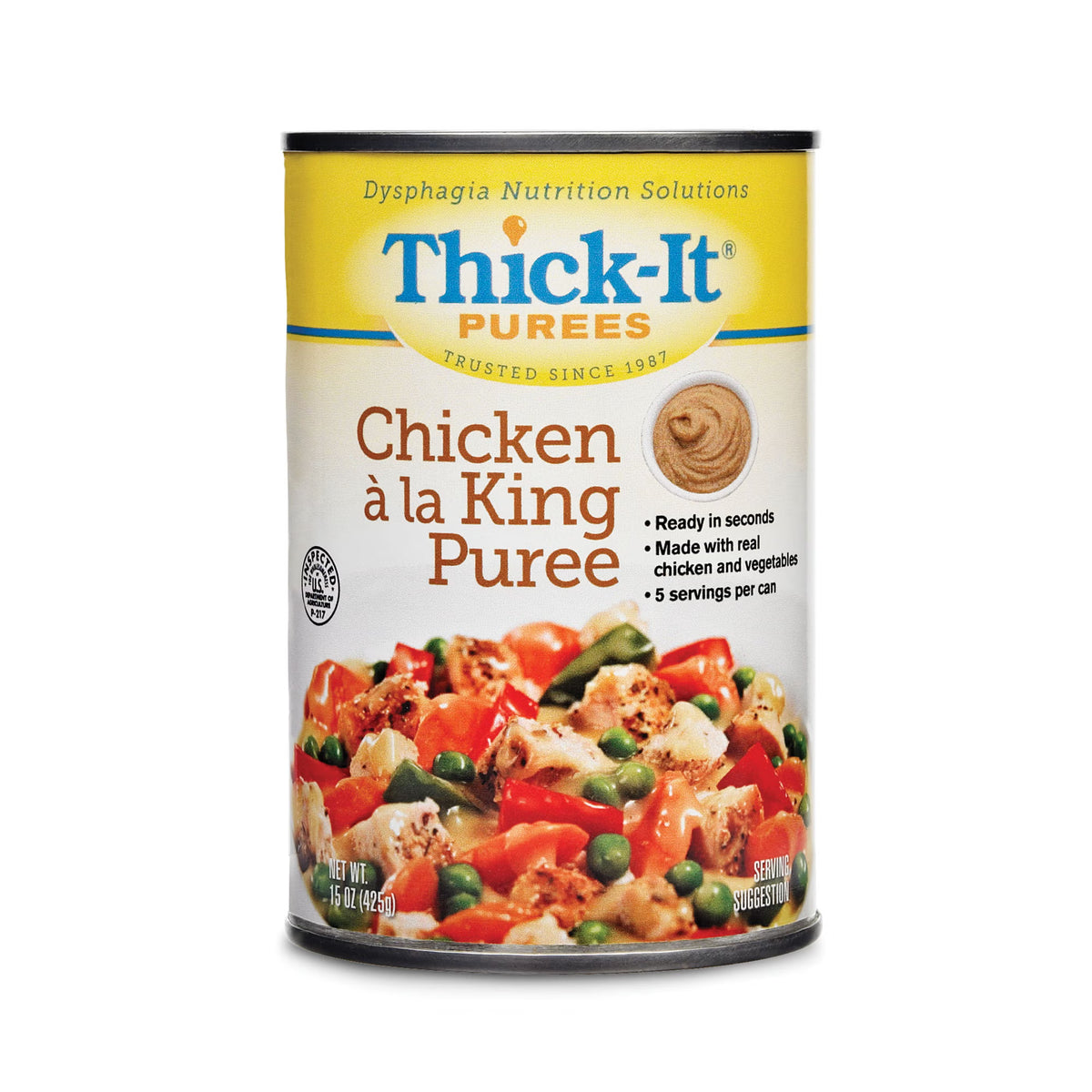 Thick-It® Purees Chicken à la King Purée Thickened Food, 15-ounce Can, EA/1