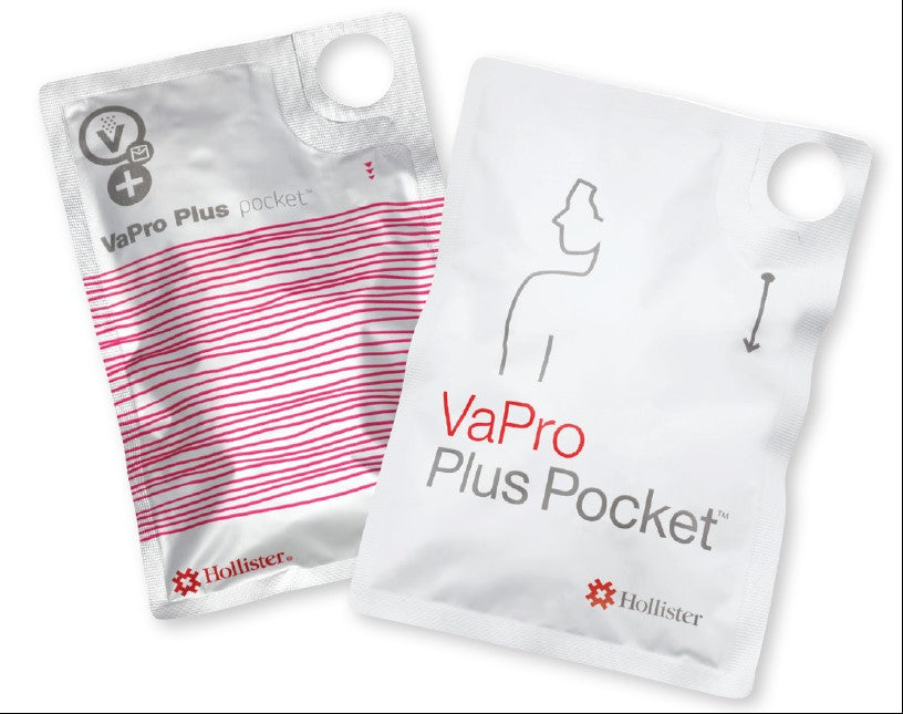 VaPro Plus Pocket Intermittent Catheter, 14 Fr, 8", Hydrophilic