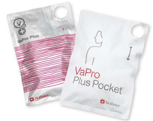 VaPro Plus Pocket Intermittent Catheter, 14 Fr, 8", Hydrophilic