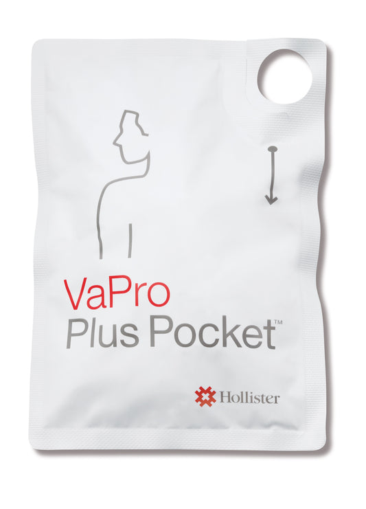 VaPro Plus Pocket Intermittent Catheter, 16 Fr, 16", Hydrophilic