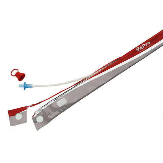VaPro No Touch Intermittent Coude Catheter, Standard with Tip 12 Fr 16", Hydrophilic