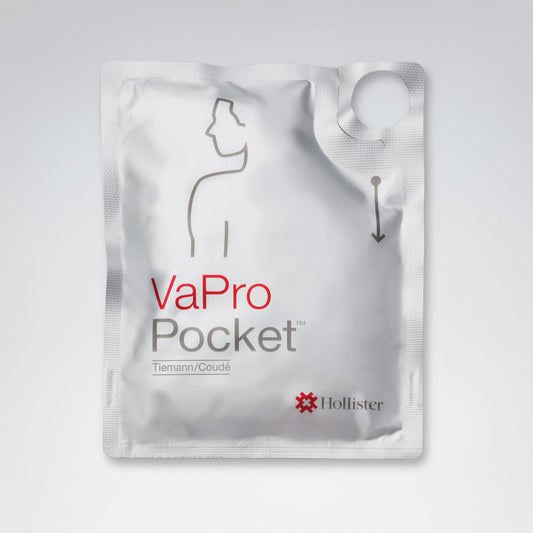 VaPro Pocket Coude No Touch Intermittent Catheter Without Collection Bag, 16 Fr., 16" long
