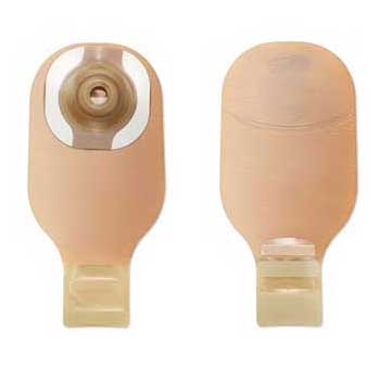 Premier CeraPlus 1-Piece Convex Drainable Pouch Pre-Sized 1" With Filter, Lock-N-Roll, Bei
