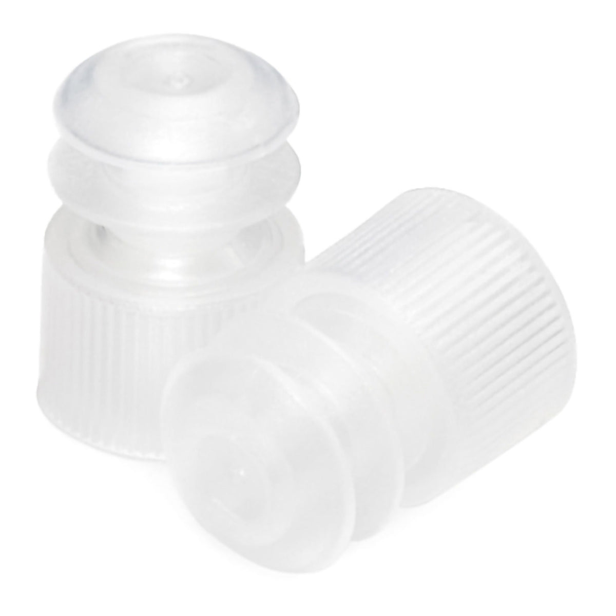 McKesson Flanged Plug Cap, Colorless, Polyethylene, for 12 mm Tubes, BG/1000