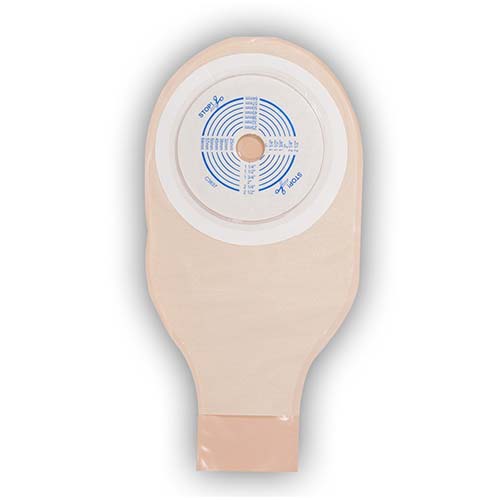 ActiveLife 1-Piece Drainable Pouch Cut-to-Fit 3/4" to 2-1/2" with Durahesive Plus, Opaque