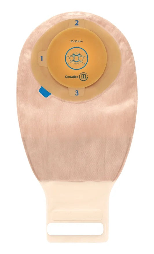 Esteem + Moldable One-Piece Drainable Pouch with InvisiClose, Filter, Stomahesive, 12" Two-Sided Comfort Panel Opaque, 3/4" x 1-1/8"