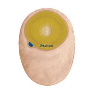 Esteem + One-Piece Pre-cut Closed-End Pouch, Modified Stomahesive, Filter, 12" panel Opaque, 1 3/8"