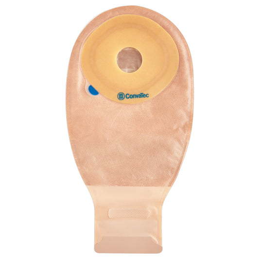 Esteem + One-Piece Drainable Pouch with InvisiClose, Filter, Modified Stomahesive, 12" One-Sided Comfort Panel Transparent, Cut-to-Fit 13/16" x 2-3/4"