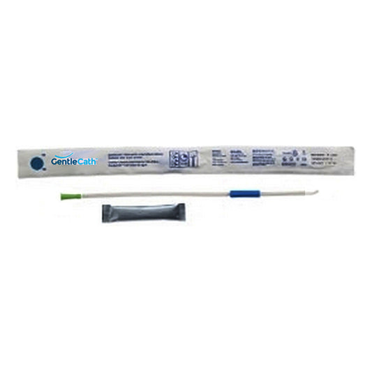 GentleCath Hydrophilic Urinary Catheter with Water Sachet, Tiemann/Coude Tip, 12 Fr