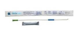 Convatec GentleCath Hydrophilic Urinary Catheter, with Water Sachet, Coude/Tiemann, 16Fr, 15.7"