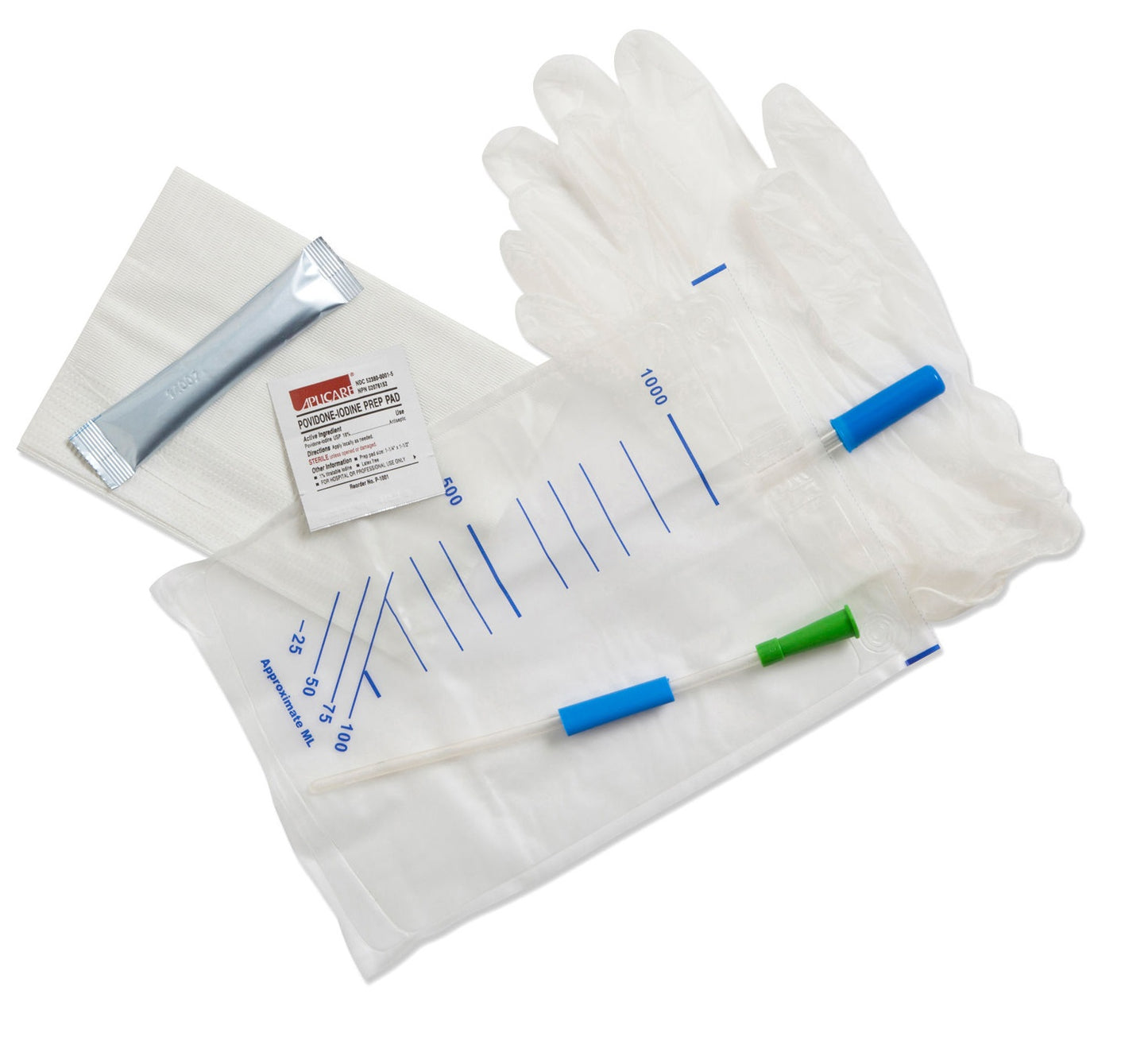 Convatec GentleCath Hydrophilic Urinary Catheter, Female, with Water Sachet and Insertion Kit, Straight, 12Fr, 8.3"