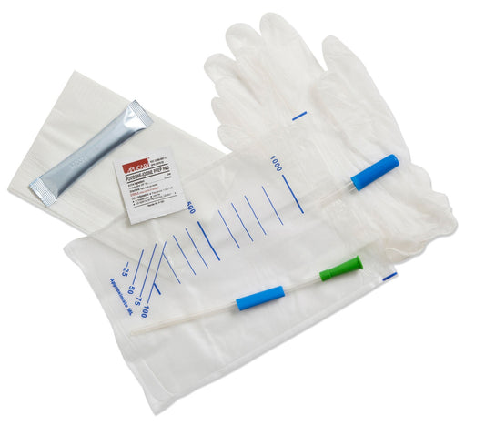 Convatec GentleCath Hydrophilic Urinary Catheter, Female, with Water Sachet and Insertion Kit, Straight, 14Fr, 8.3"