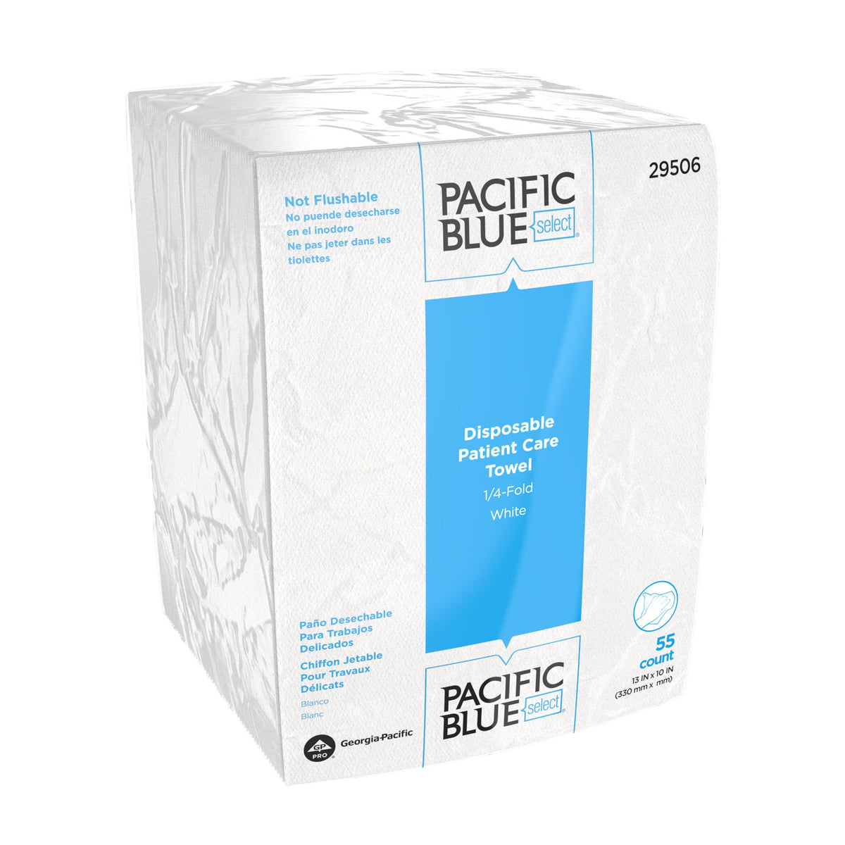 Pacific Blue Select™ Air-laid Bonded Cellulose Washcloth, CS/1320