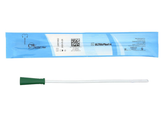 Cure Ultra Plus, 8" Female, Straight Tip, 14 FR