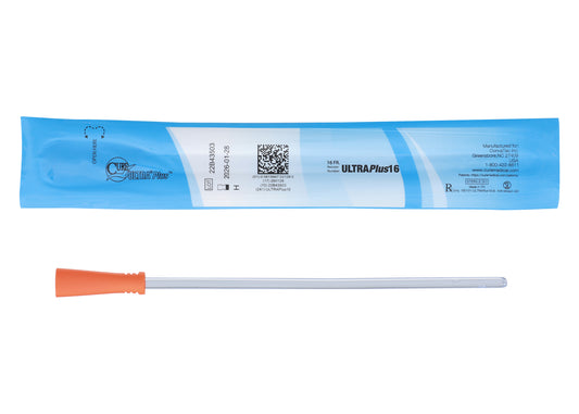 Cure Ultra Plus, 8" Female, Straight Tip, 16 FR