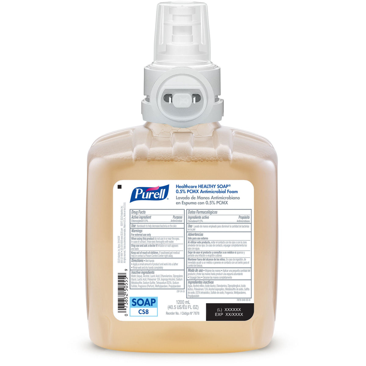 Purell® Healthy Soap® Antimicrobial Soap, 1,200 mL Dispenser Refill Bottle, CS/2