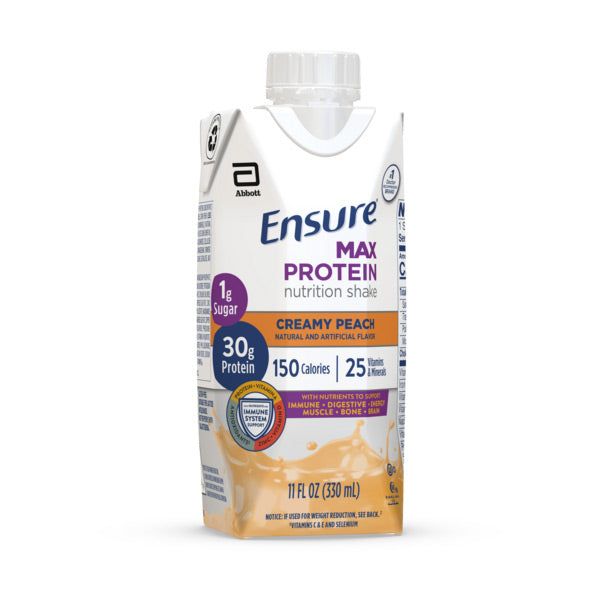 Ensure Max Protein, Creamy Peach, Ready-to-Drink, 11 oz, Retail, EA/1