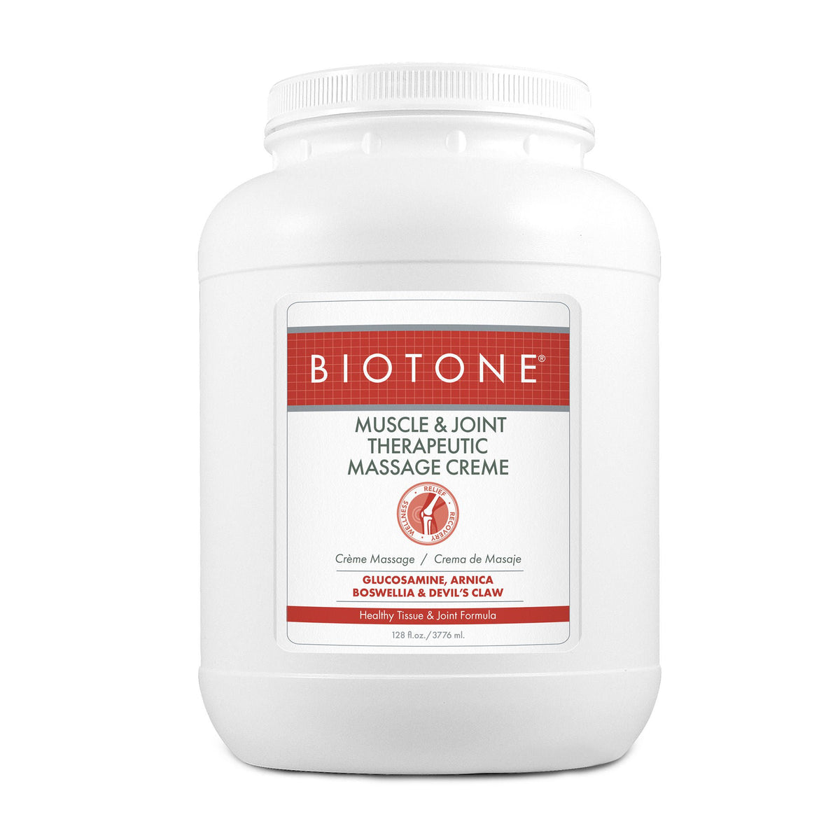 Biotone Muscle & Joint Relief with Glucosamine, Arnica, Boswellia & Devil's Claw, CS/4