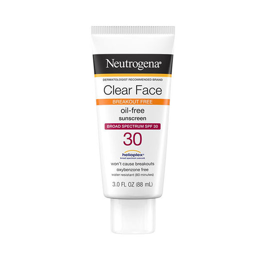 Neutrogena Clear Face Liquid Lotion SPF 30 3 oz