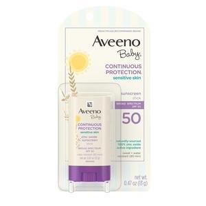 Aveeno Baby Continuous Protection Stick, SPF 50, 0.47 fl oz