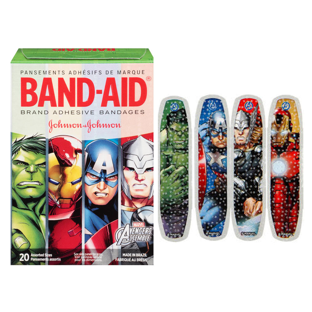 Band-Aid Decorative Avengers Assemble Assorted 20 ct., BX/20