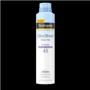 Neutrogena Ultra Sheer Sunscreen C-Spray, SPF 45, 8 oz