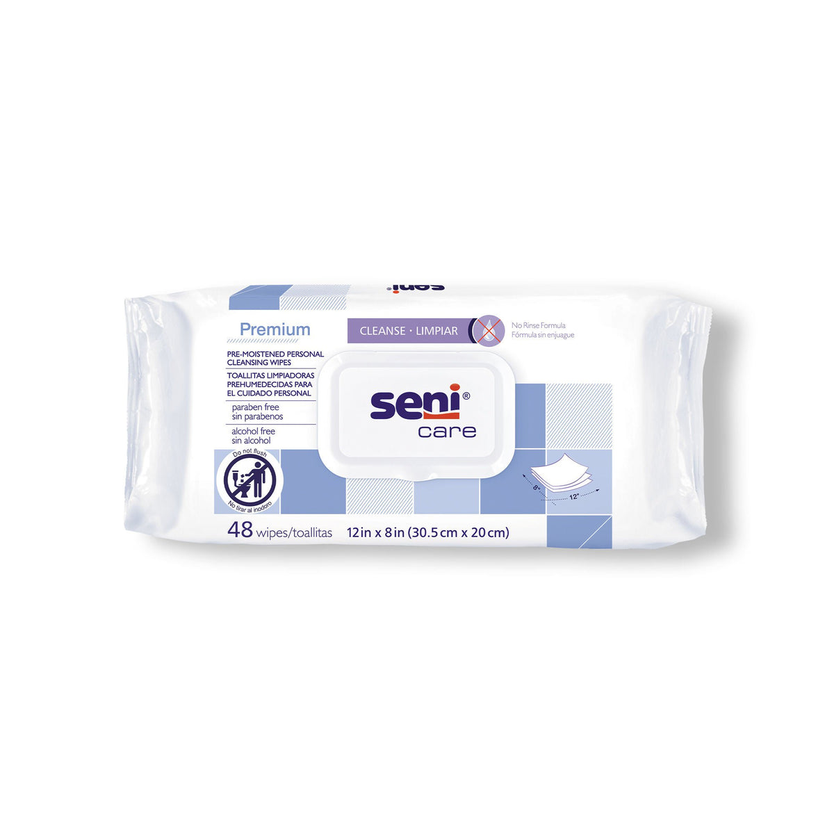 Seni® Care Premium Personal Cleansing Wipes, CS/576
