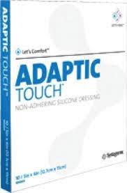 3M Adaptic Touch Non-Adhering Silicone Dressing, 3" x 4.25" (7.6 cm x 11 cm). Replaces 53500502, EA/1
