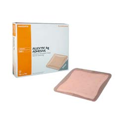 ALLEVYN Ag Adhesive Absorbent Silver Hydrocellular Dressing 7" x 7"
