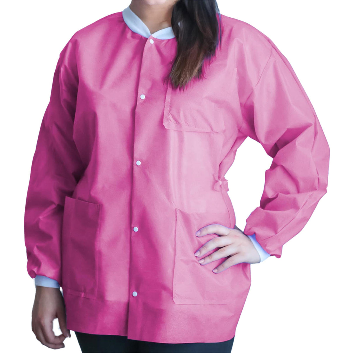 FitMe™ Lab Jacket, Raspberry Pink, Small