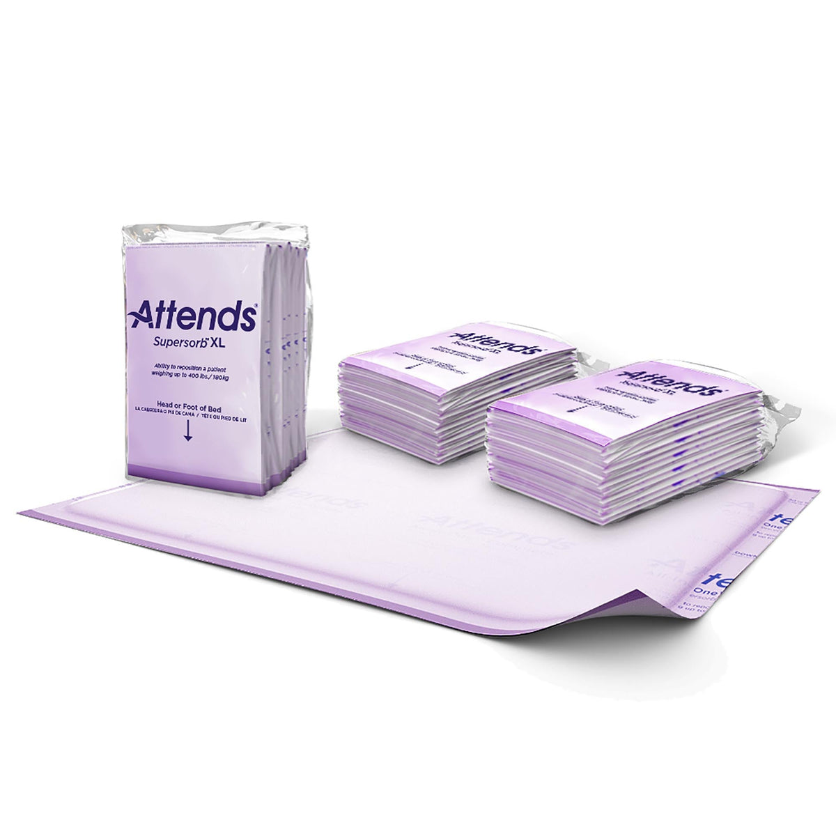 Attends® Supersorb™ Bariatric XL Premium Underpad, 36 x 51 Inch, BG/5