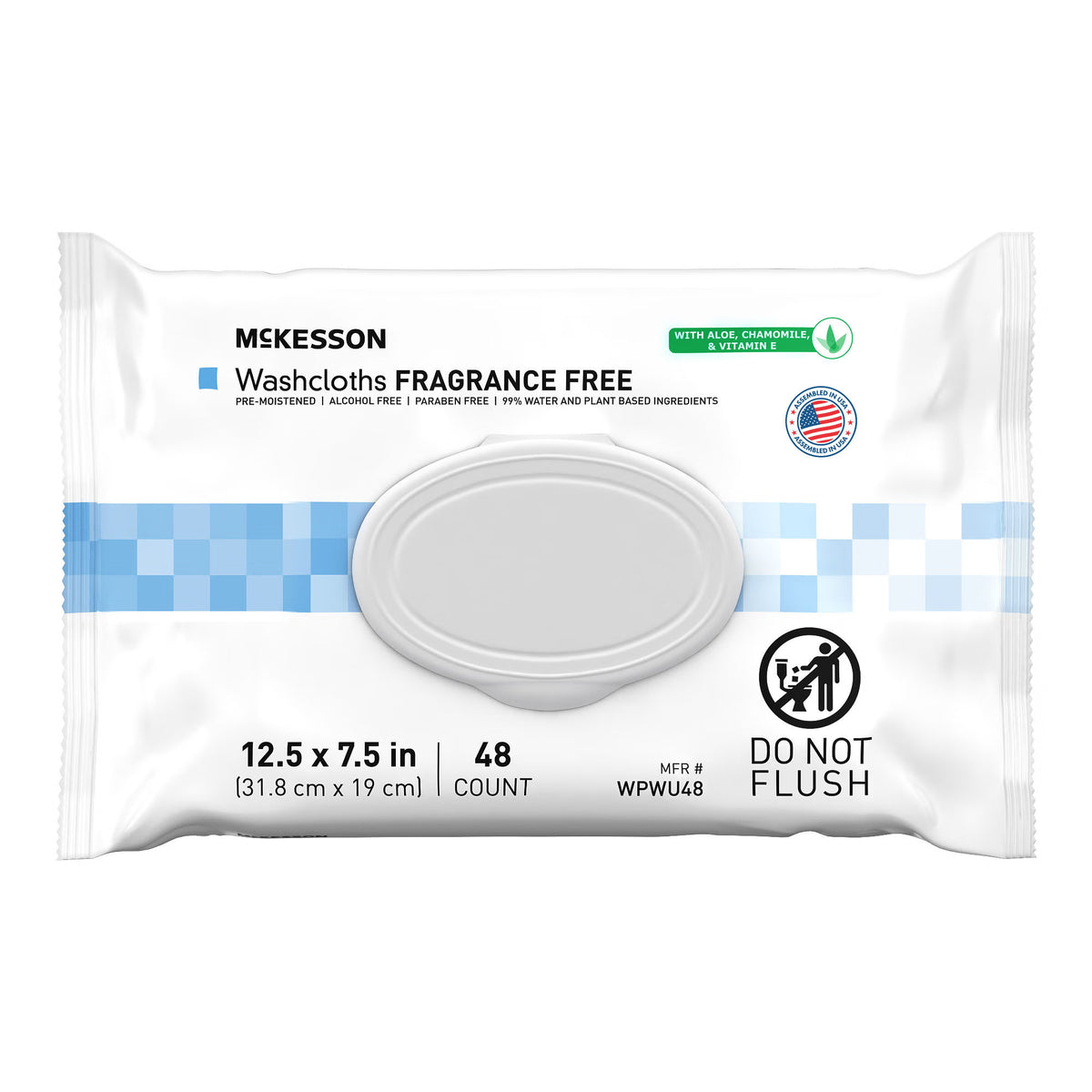 McKesson Fragrance Free Personal Cleansing Wipe, CS/576