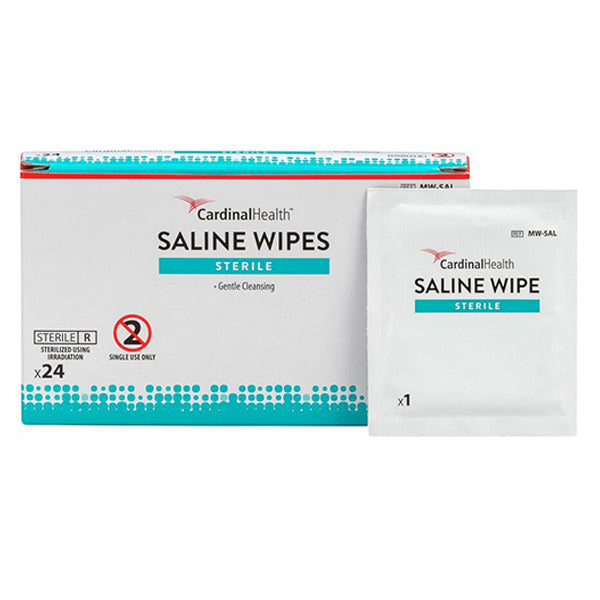 Cardinal Health Saline Wipes, BX/24