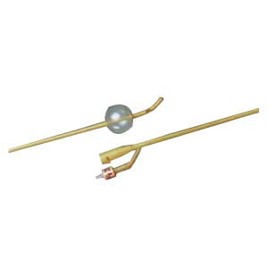 BARDEX LUBRICATH Carson 2-Way Specialty Foley Catheter 20 Fr 30 cc, Coude Tip.