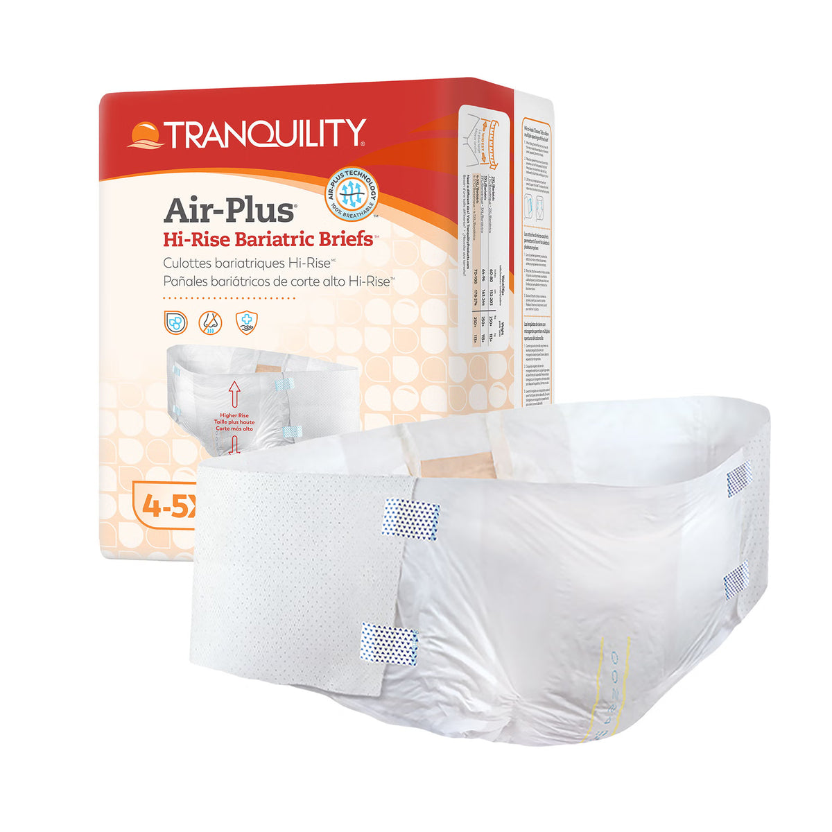 Tranquility® AIR-Plus™ Maximum Protection Bariatric Incontinence Brief, CS/32
