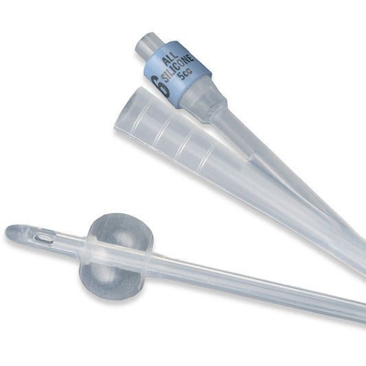 BARDIA 2-Way 100% Silicone Foley Catheter 22 Fr 30 cc
