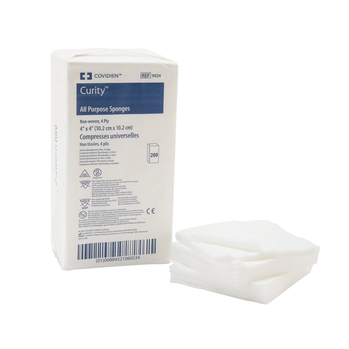 Curity™ Nonwoven Sponge, 4 x 4 Inch, 4-Ply, BG/200