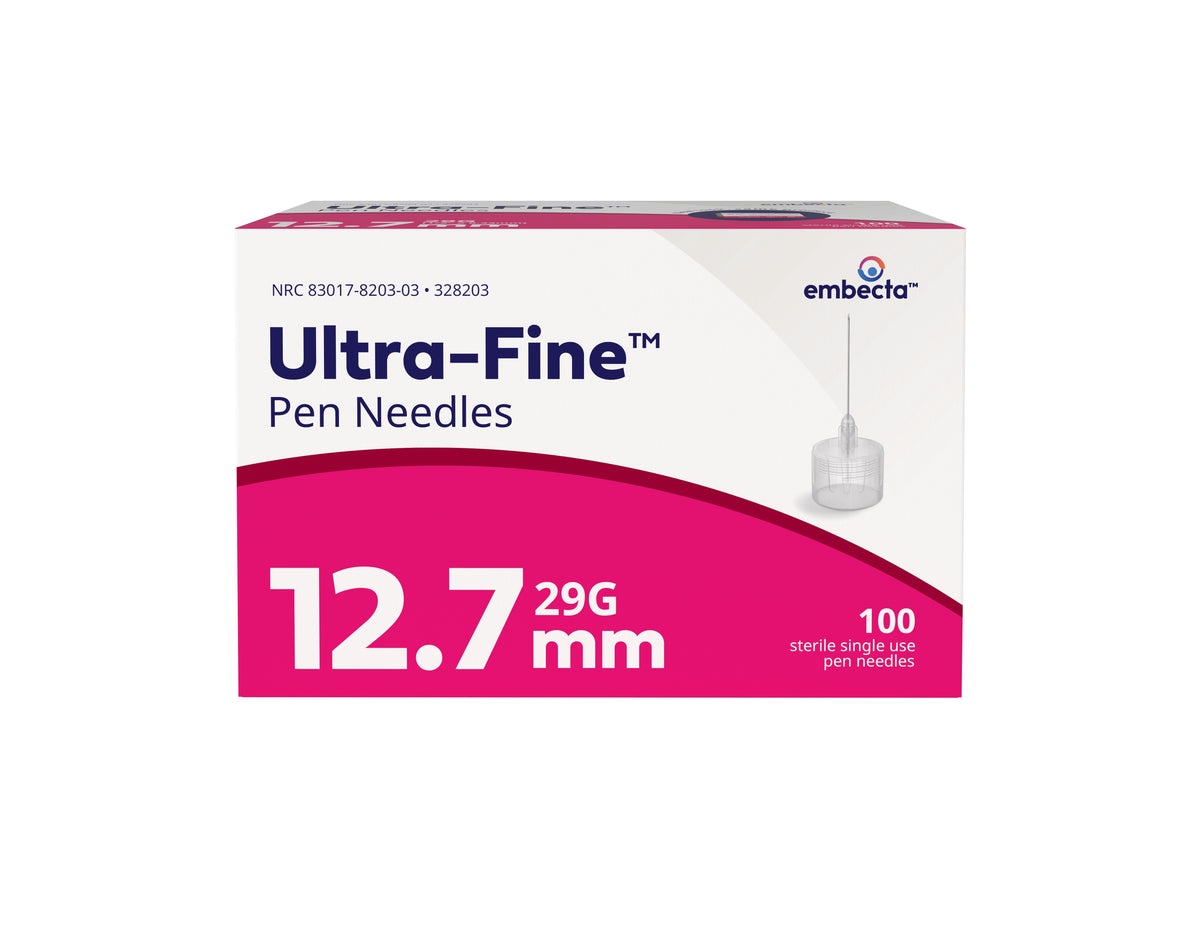 Ultra-Fine Pen Needle 29G x 1/2" (100 count)