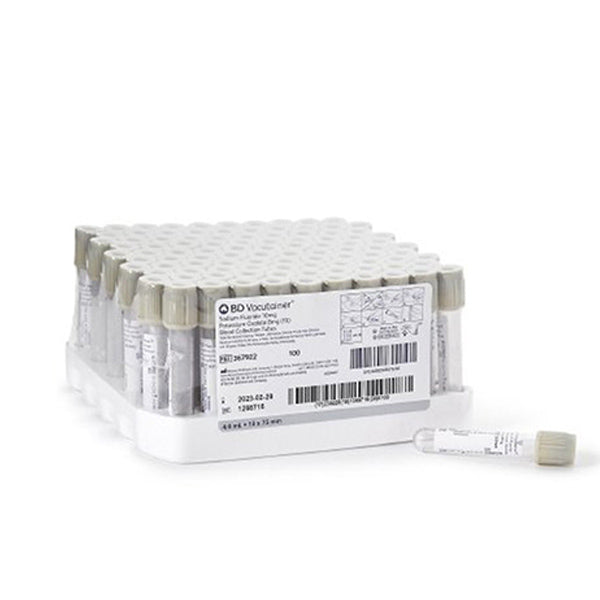 BD Vacutainer Glass Fluoride Tube, 13x75 mm, 4.0 PLBL