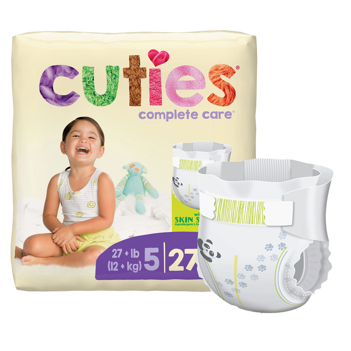 Cuties® Premium Diaper, Size 5, PK/1
