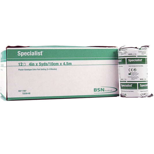 Specialist® Plaster Bandage, 4 Inch x 5 Yard, DZ/12