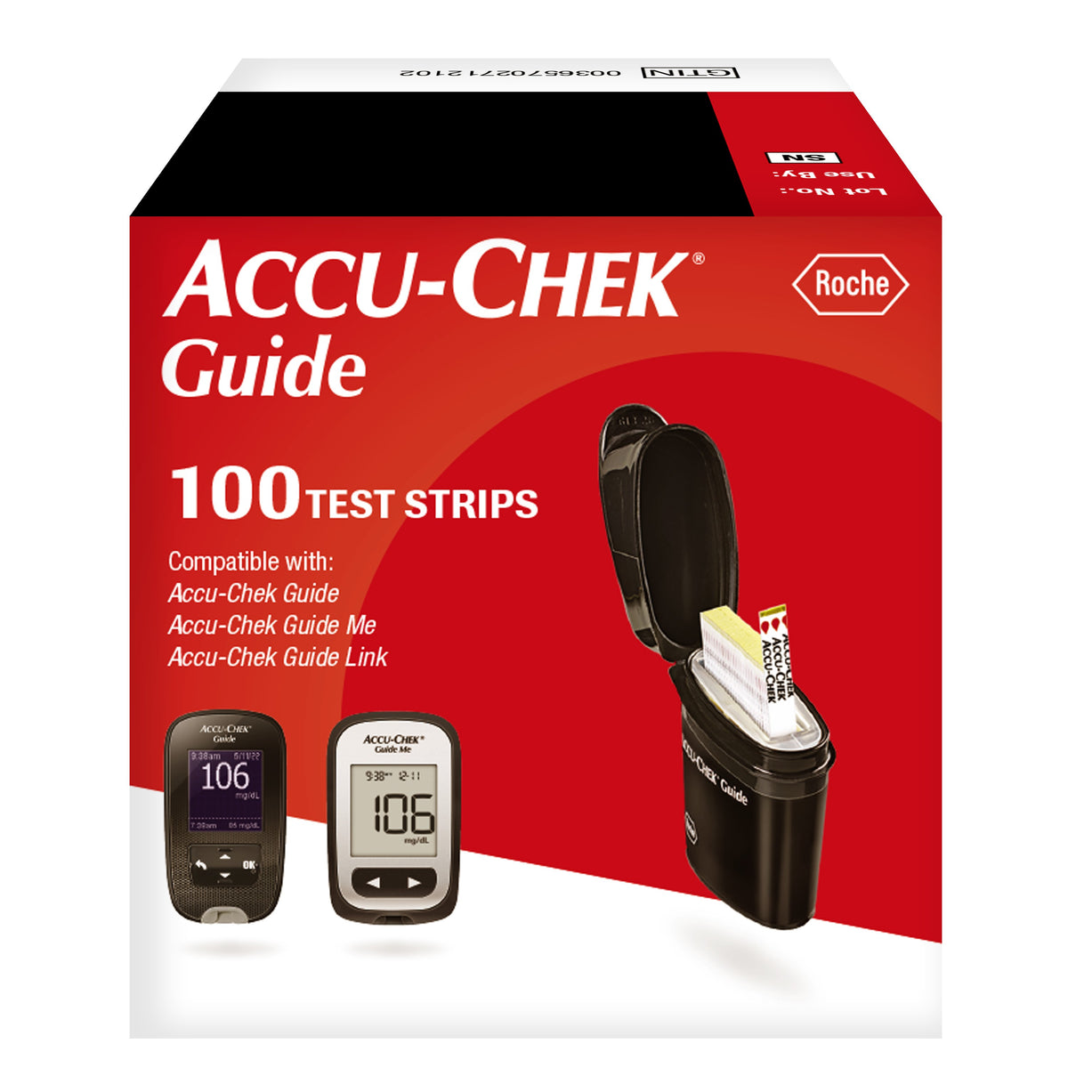 Accu-Chek Guide 100 ct Blood Glucose Test Strips