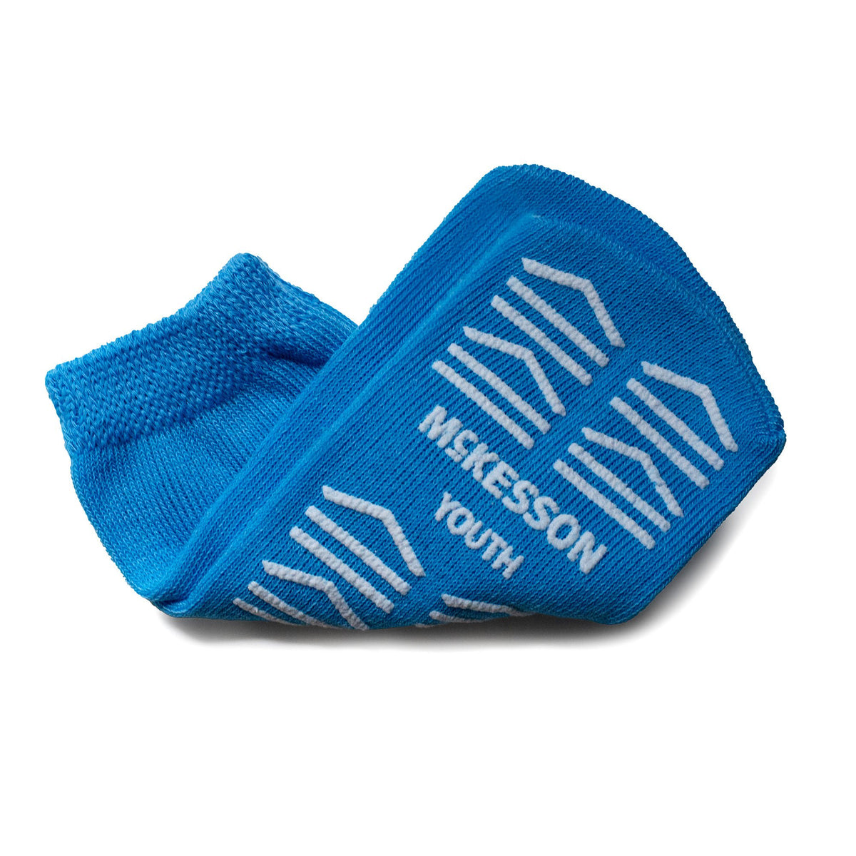 McKesson Slipper Socks, Single Tread, Youth Size, Light Blue, CS/48