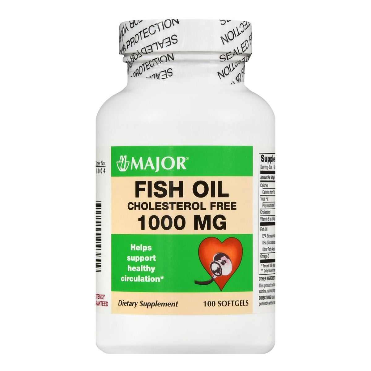 Major® Fish Oil Omega 3 Supplement, BT/1