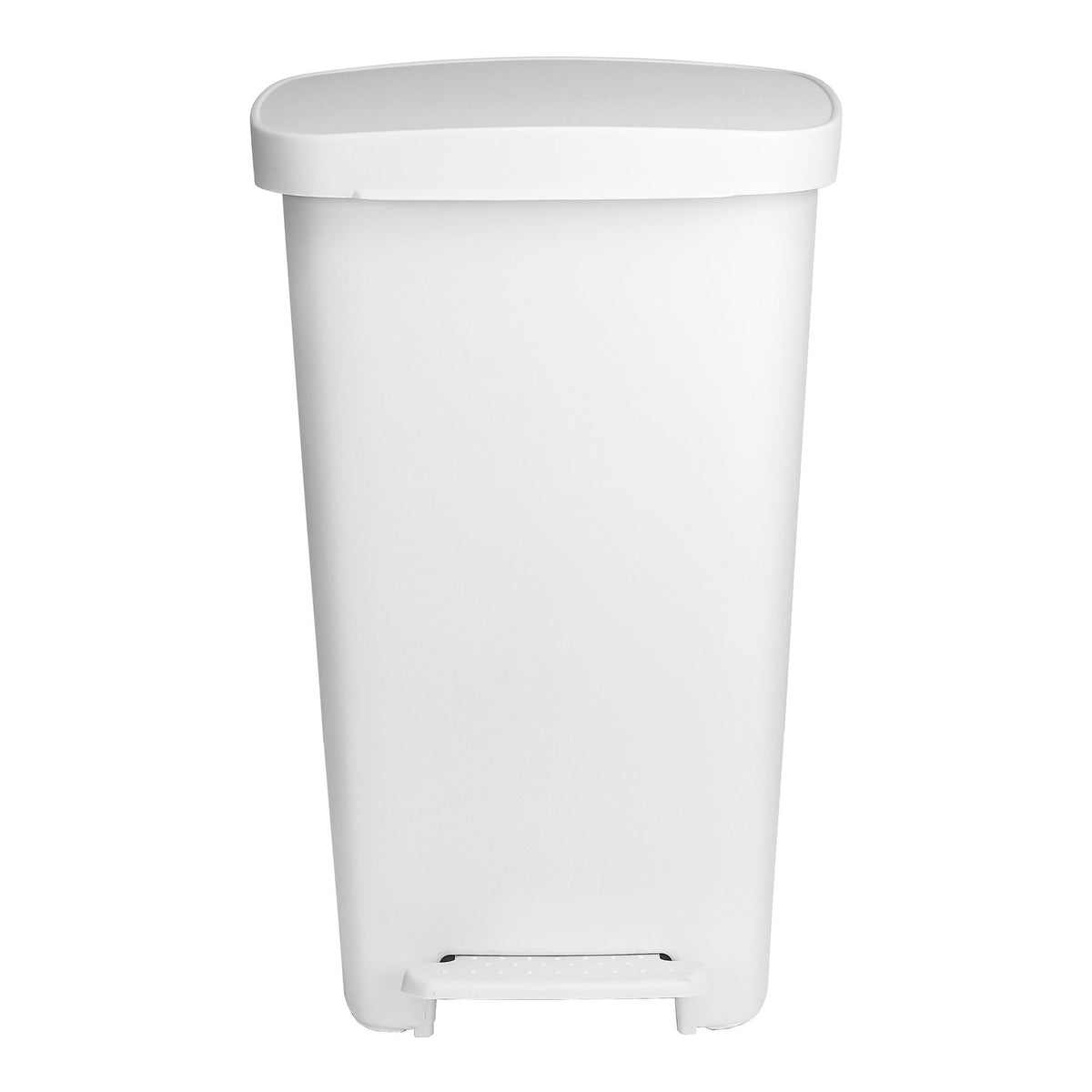 McKesson Waste Can with Step-On Pedal, White, 15.16 x 14.76 x 26.57 Inch, EA/1