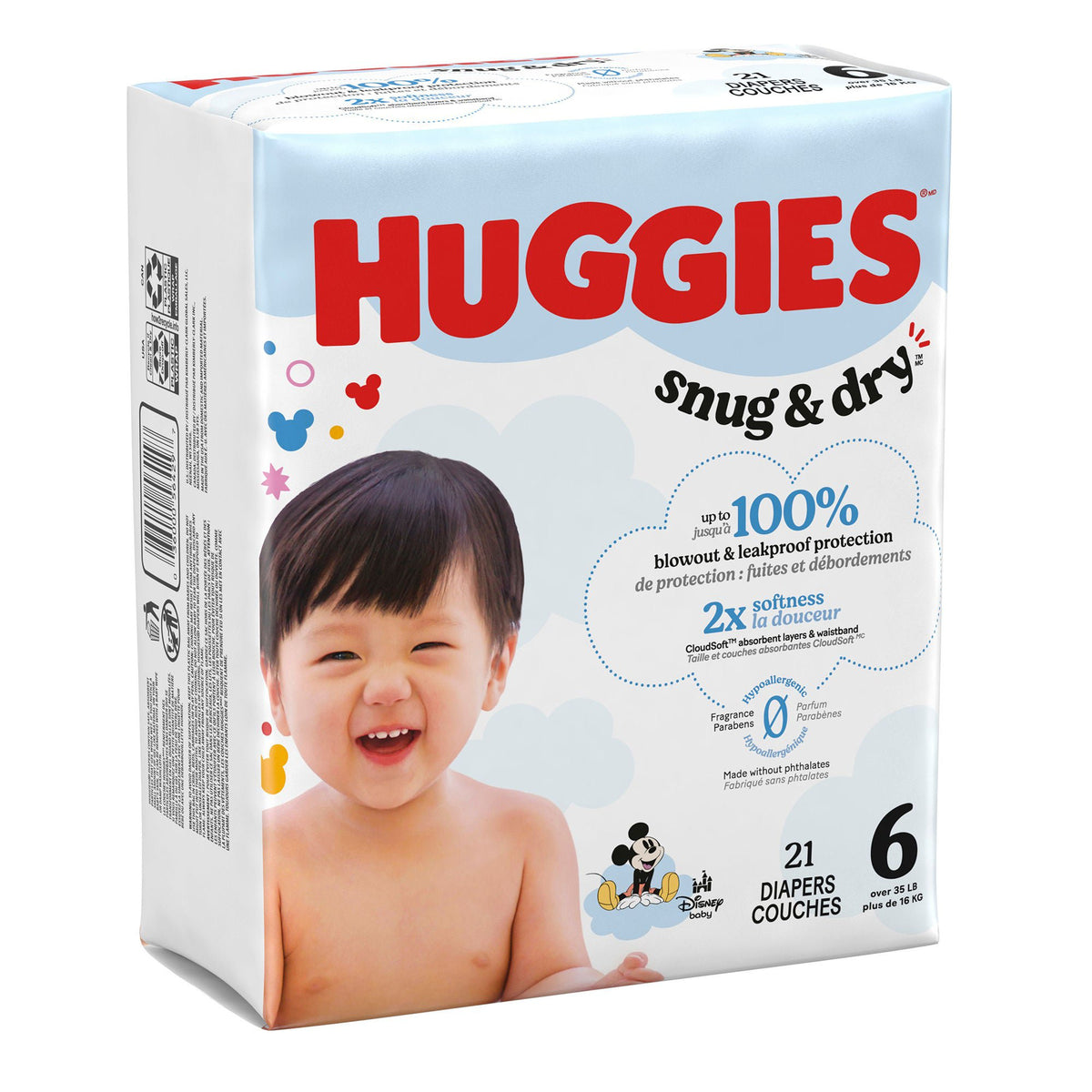 Huggies® Snug & Dry™ Diapers, Size 6, PK/21