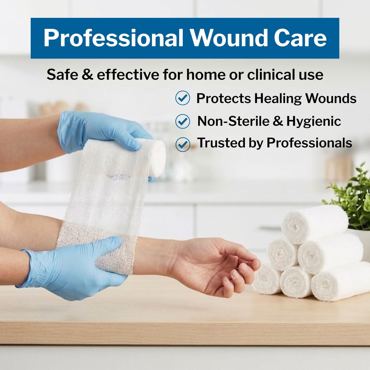CareStock™ Nonsterile Gauze Bandage Roll, Sterile, 4.5 Inch x 4.1 Yard