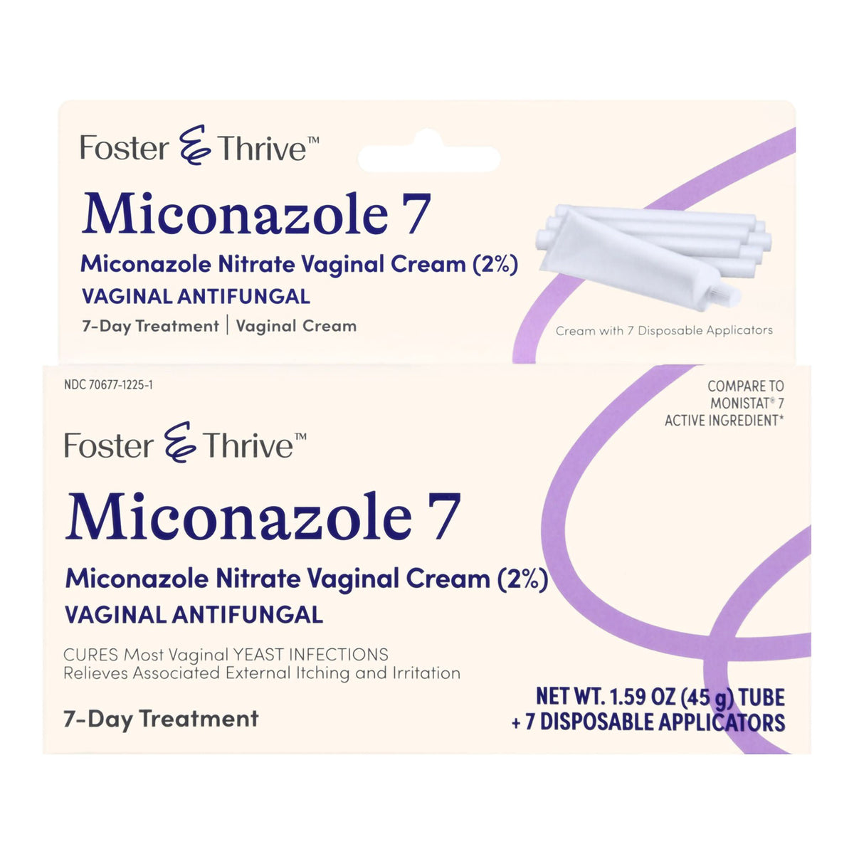 Foster & Thrive™ Miconazole Nitrate Vaginal Antifungal, 7 Day Cream, EA/1